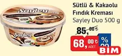 SAYLEY SÜTLÜ&KAKAOLU FINDIK KREMASI 500 G fiyat ve kampanya bilgisi